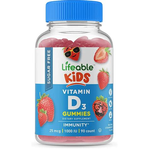 Lifeable vitamin D for kids 1000 IU – 90 Gummies - Walmart.com ...