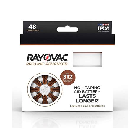 #312 Rayovac Long Lasting Hearing Aid Batteries - Bay Area Hearing Services