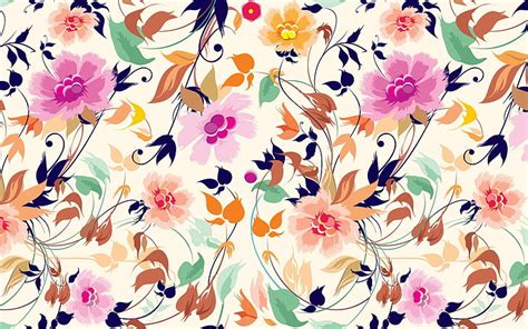 3840x2160px | free download | HD wallpaper: multi-color floral pattern ...