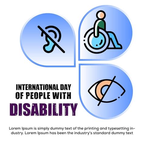 Premium Vector | International day of people with disability