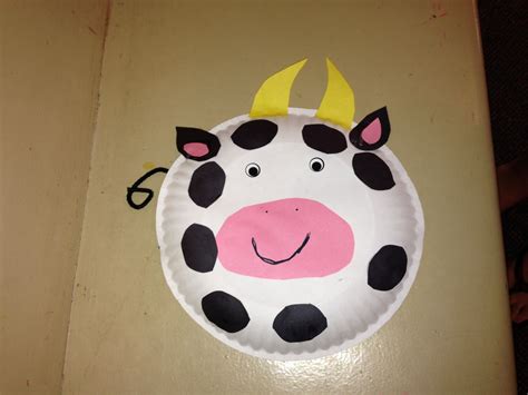 Ms. Barbara's paper plate cow | Spring crafts, Crafts, Kids rugs