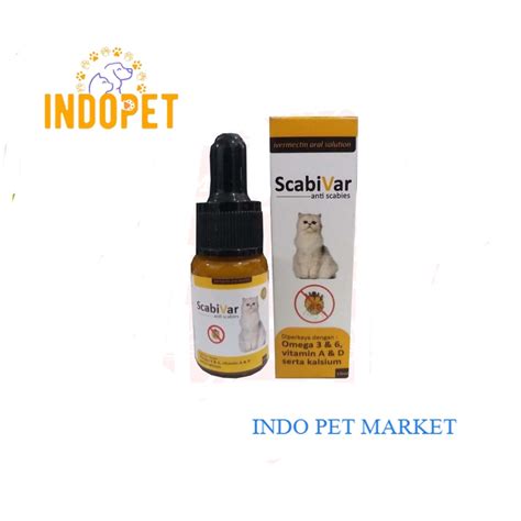 Jual Obat Scabivar Kucing 10 Ml - Obat Scabies Kutu Kucing 10 Ml ...