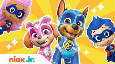 Hero Songs ğŸ’ª Ft. PAW Patrol Mighty Pups, Bubble Guppies & More! | Nick Jr. - YouTube | Nick ...