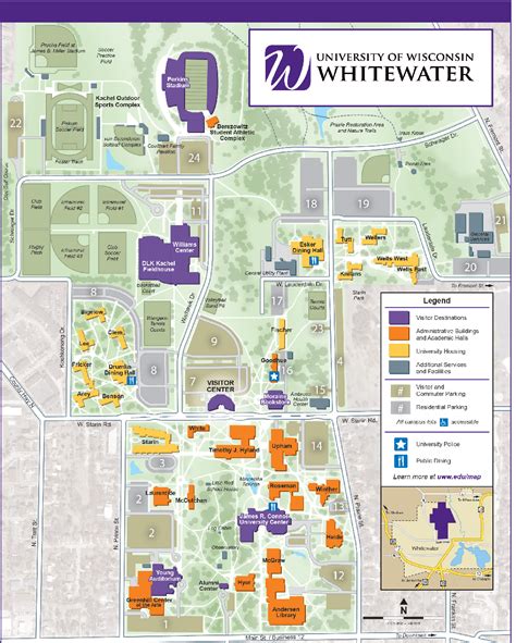 Uw Whitewater Campus Map – Verjaardag Vrouw 2020