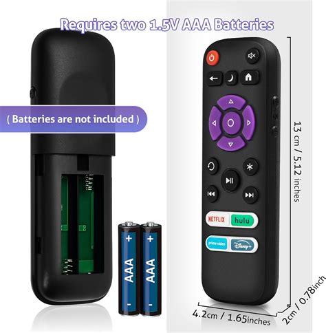 Replacement Fire Remote Control Only for Roku TV, Fit for TCL/Hisense ...