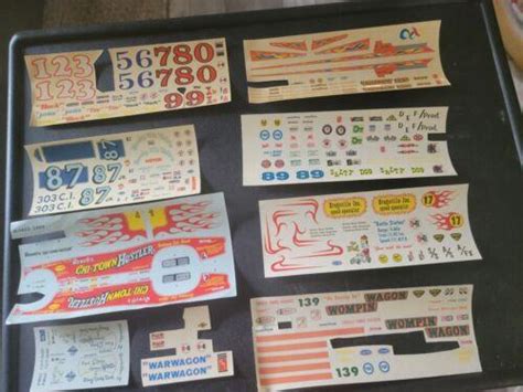 Vintage Car Model Decals | #4369757487