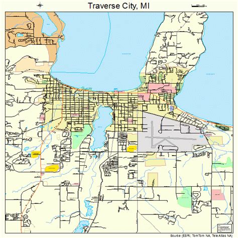 Traverse City Printable Map