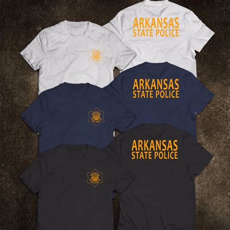 2019 Fashion NEW Police Arkansas State Police Department Service Tee T ...