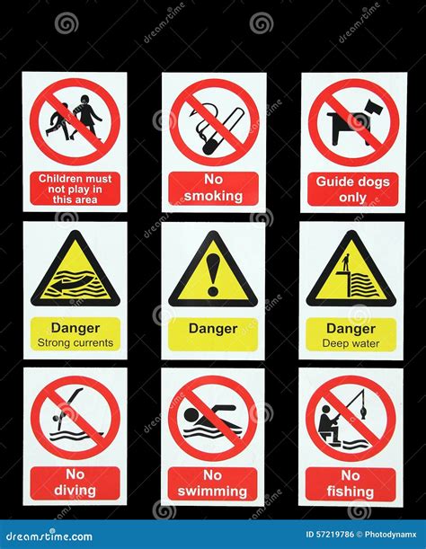 Danger Warning Signs - Warning Signs Repair Work City Street Roadwork ...