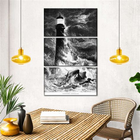 Lighthouse In Storm Wall Art: Canvas Prints, Art Prints & Framed Canvas