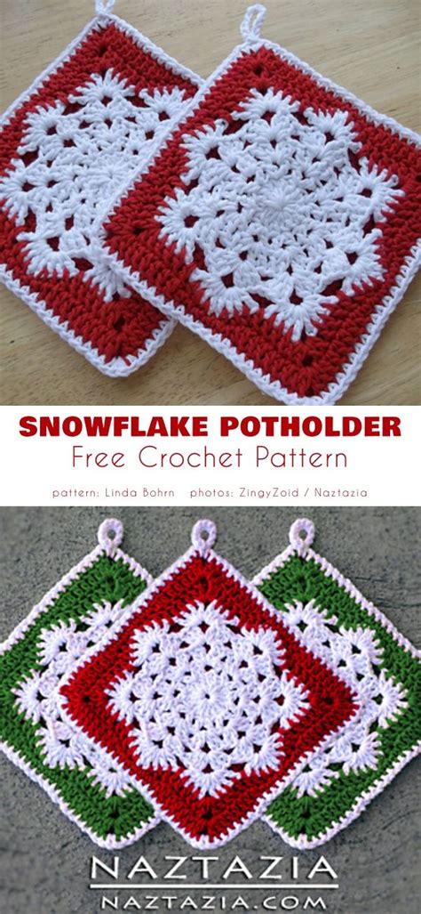 Winter Potholder Crochet Patterns: Free Inspiration