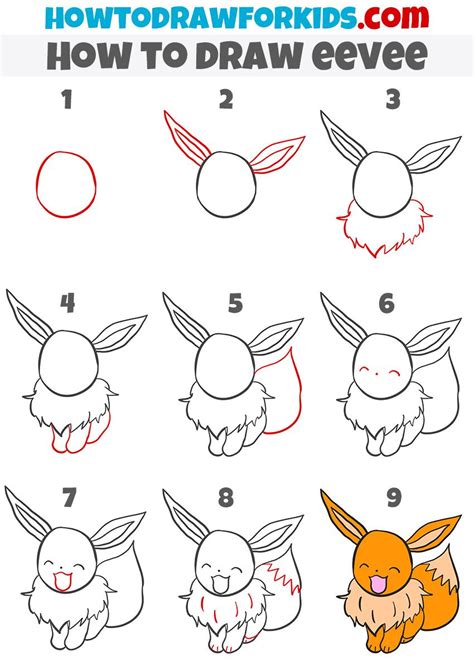 How to draw eevee – Artofit