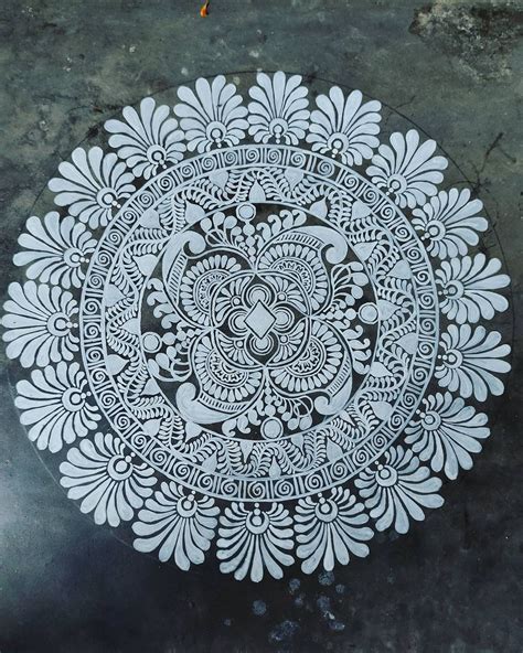 Alpona Designs Rangoli Side Designs, Simple Rangoli Border Designs ...