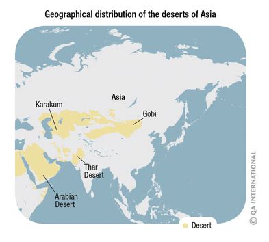 The deserts of Asia and Australia | Visual Dictionary