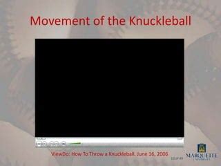 Aerodynamics Of A Knuckleball Pitch Presentation | PPT