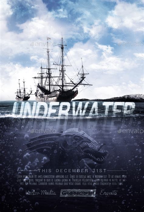 Underwater - Movie Poster, Print Templates | GraphicRiver