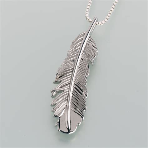 Sterling Silver Feather Pendant - Madelyn Pendants Madelyn Pendants