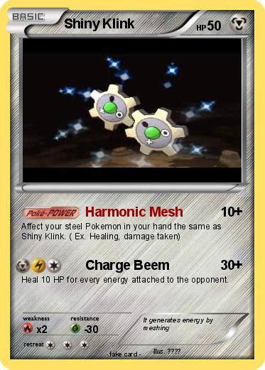 Pokémon Shiny Klink - Harmonic Mesh - My Pokemon Card