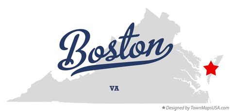 Map of Boston, Accomack County, VA, Virginia