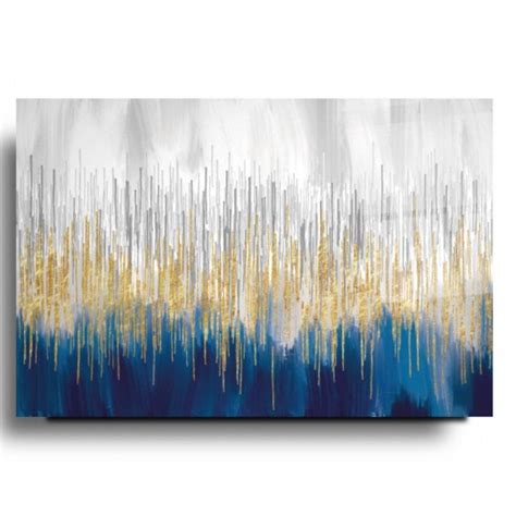 Buy Abstract Blue Glass Wall Art | Artchi