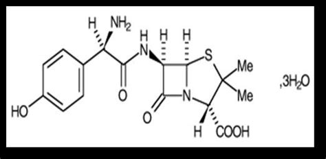 Chemical structure of amoxicillin trihydrate. | Download Scientific Diagram