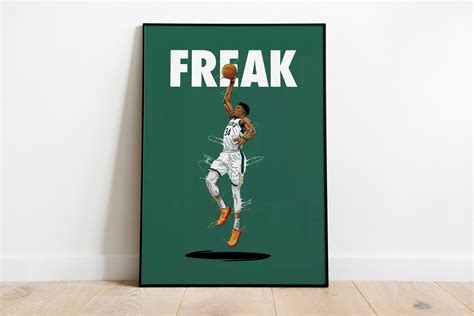 Giannis Antetokounmpo Poster NBA Posters Wall Art Wall - Etsy