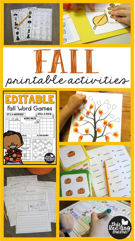 FREE Printable Fall Activities - This Reading Mama