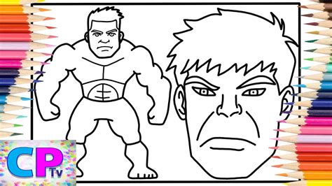 Hulk Face Coloring Pages