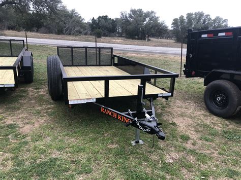 Ranch King 6 x14 Multi Purpose Tandem Axle Utility Trailer with bifold