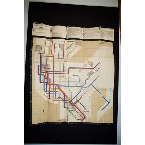 First Edition 1972 Massimo Vignelli NY Subway Map | Chairish