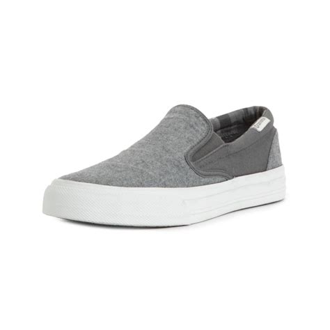 Lyst - Converse Skid Grip Slip Ons in Gray for Men