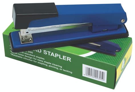 4Stationery Metal Full Strip Stapler Blue - Office Gear