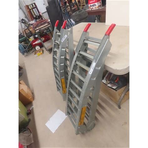 Set of Folding Loading Ramps - Galvanized Metal - McSherry Auction ...