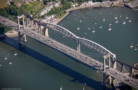 Tamar Bridges aerial photograph | aerial photographs of Great Britain ...