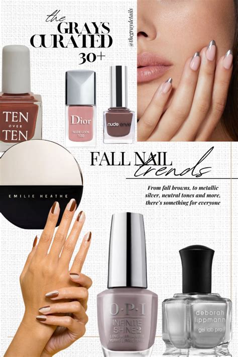 30 Fall Nail Trends for 2023 - the gray details