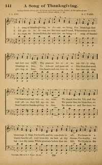 A Song of Thanksgiving | Hymnary.org