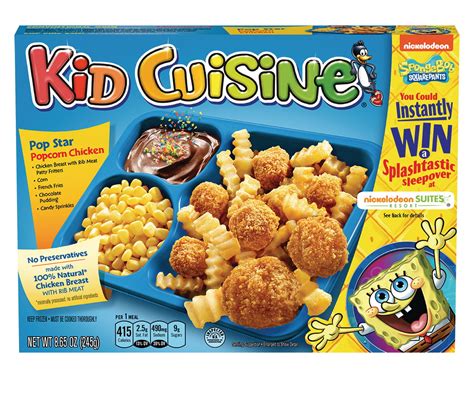 KID CUISINE Cowabunga Popcorn Chicken Meal With French Fries Corn and ...