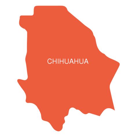 Chihuahua state map - Transparent PNG & SVG vector file