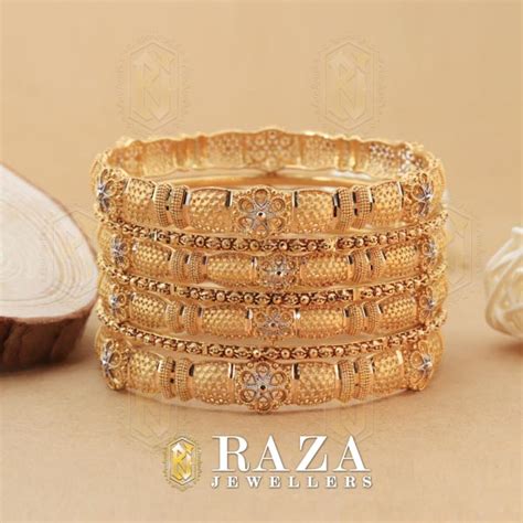 ANTIQUE GOLD BANGLES - Raza Jewellers