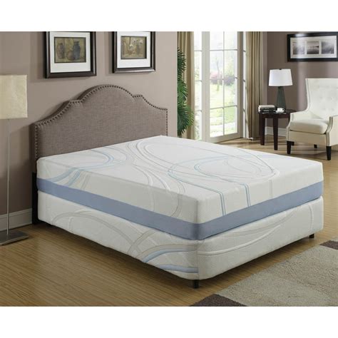 AC Pacific 12-inch Charcoal and Gel Memory Foam Mattress Queen ...