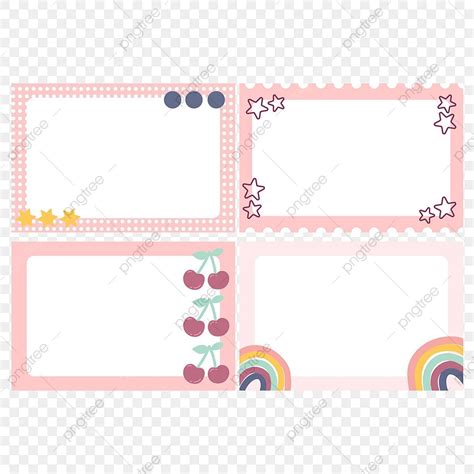 Cute Girly Vector Art PNG, Girly Name Tag Cute Style Pink With Star And Rainbow, Name Tag ...