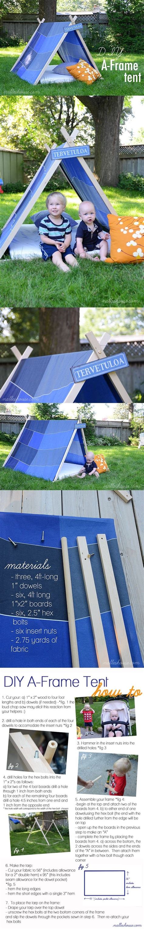 DIY A-Frame Tent — Crafthubs