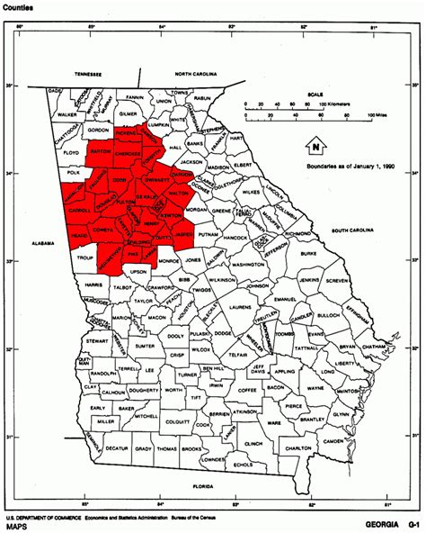 Atlanta Metro Map - ToursMaps.com