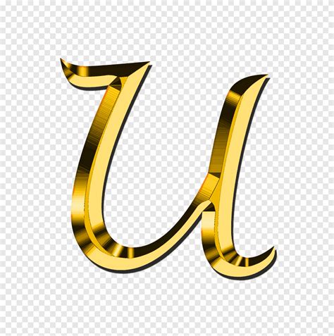 Gold letter "U" illustration, Capital Letter U, alphabet png | PNGEgg