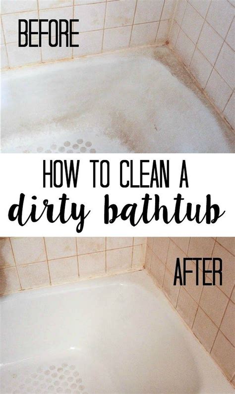 How to Clean a Dirty Bathtub - at home with Ashley | Clean bathtub, House cleaning tips ...