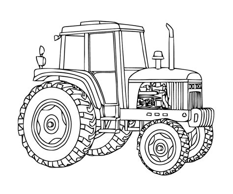 Tractor Coloring Pages: 64 Printable Drawings