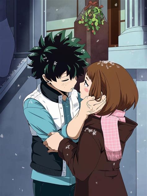 Green Tea Under the Mistletoe | My Hero Academia | Hero, Deku x uraraka ...