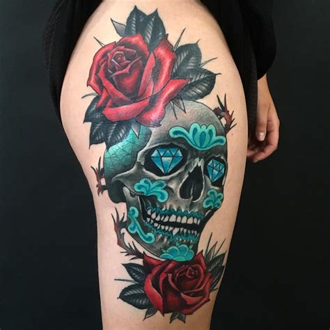 30 Amazing and Inspiring Sugar Skull Tattoos | Designwrld