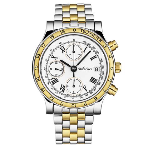 Paul Picot Telemeter Chronograph Automatic White Dial Men's Watch ...