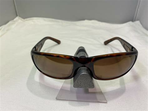 MAUI JIM STINGRAY MJ103-10 TORTOISE HCL BRONZE POLARIZED WRAP SUNGLASSES NEW 9.9 | eBay